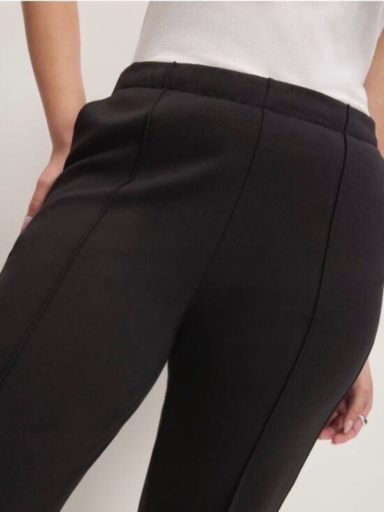 Everlane Black Tapered Leg Pants Dream Slim High Waisted Trousers Office Small - Picture 2 of 12